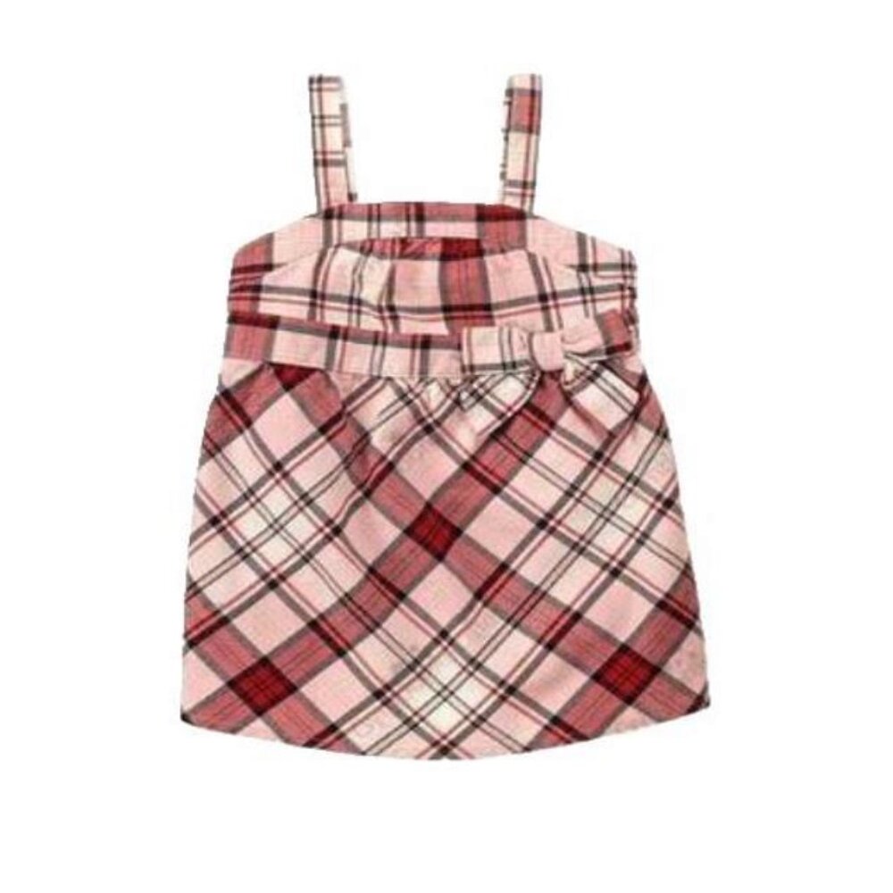 NEW Gymboree girls 4 5 7 School Rock Star pink red navy plaid tank top shirt